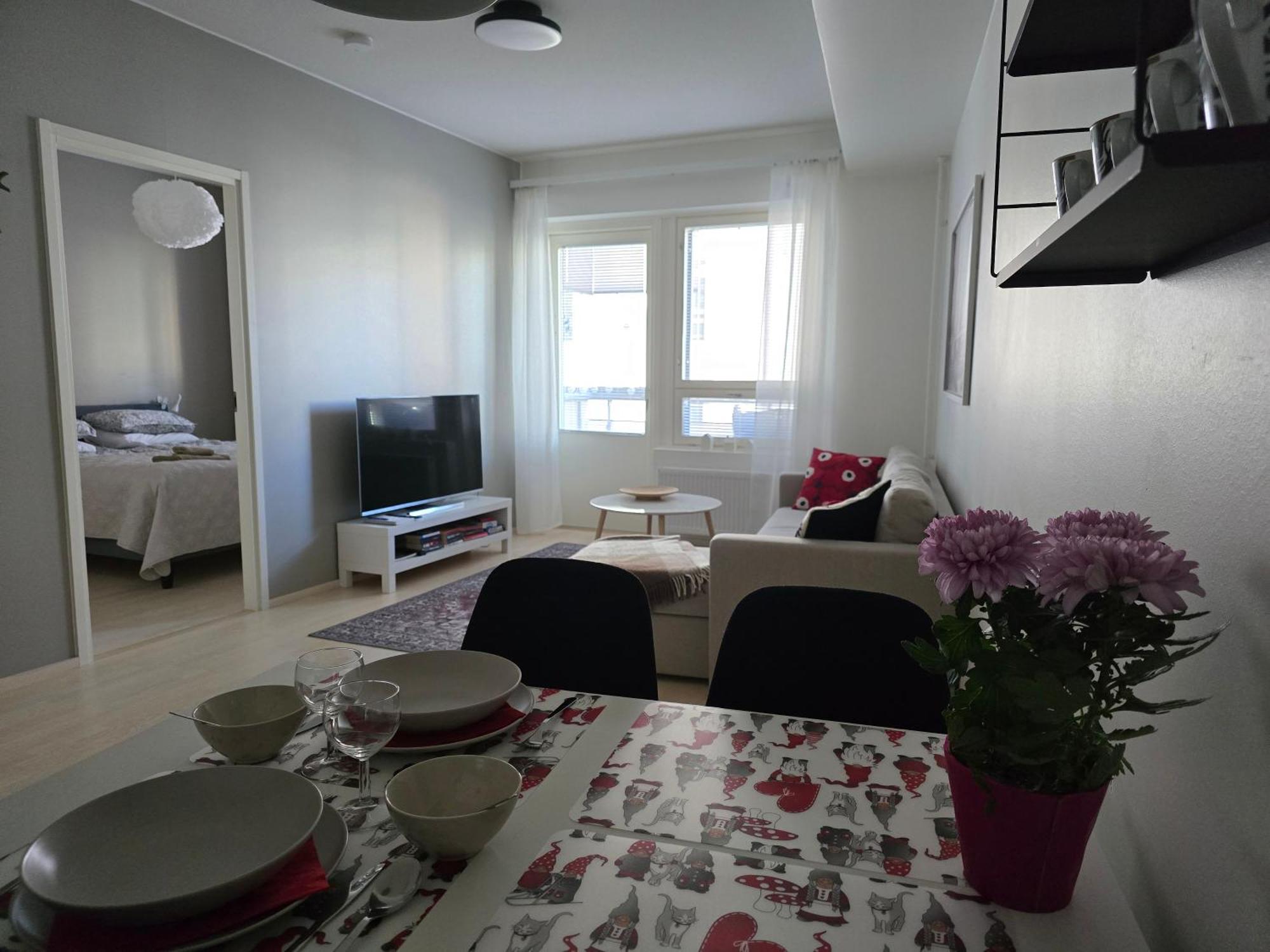 Uusi Kotoisa Kaksio Yksityissaunalla Rovaniemi Extérieur photo